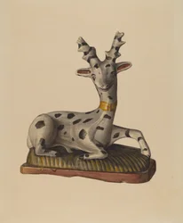 Kreidefigur Hirsch, ca. 1938