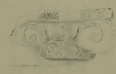 Kapitell der Säule im Theater von Azani