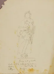 Figurenstudie (Bad verlassen)