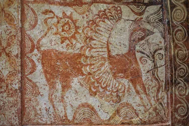 Truhe (Larnax) mit Giebeldach, 1370-1300 v. Chr.