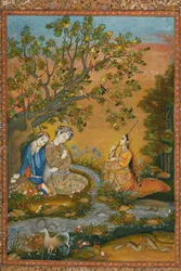 Liebende in einer Landschaft