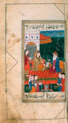 Miniatur aus dem Manuskript Divan