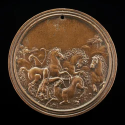 Tod des Hippolytos, spätes 15. - frühes 16. Jahrhundert.