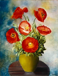 Mohnblumen in einer Vase