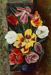 Vase mit Tulpen
