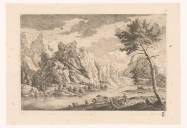 Berglandschaft mit Fluss