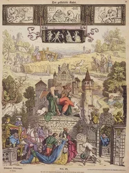 Der gestiefelte Kater (Münchner Bilderbogen Nr. 48). 1850