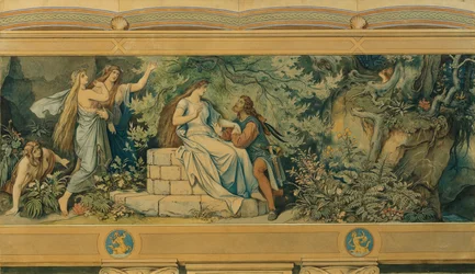Die schöne Melusine: II. Am Waldbrunnen