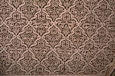 Kasbah von Thamiel Glaoui, Stuck, Detail (Keramik)