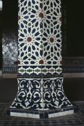 Kasbah von Thamiel Glaoui, Zellij-Fliesenarbeit, Detail (Keramik)
