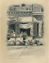 Basar in Delhi, 1903