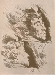 Porträtstudien, ca. 1880, 1904