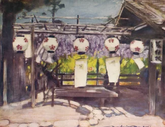 Sonne und Laternen, ca. 1887, 1901