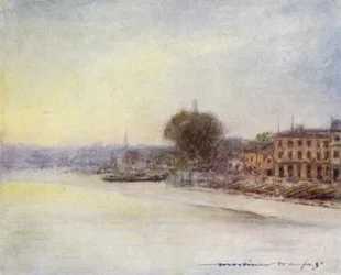 Jenseits der Hammersmith-Brücke