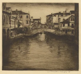 Ein Seitenkanal, Venedig