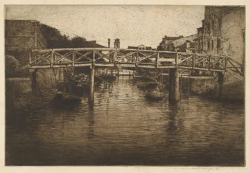 Eine alte Brücke, Venedig