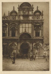 Fassade der Scuola di San Marco, Venedig