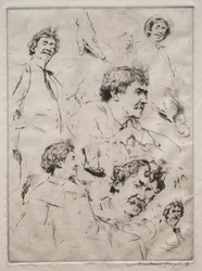 Sechs Gesichter von Whistler
