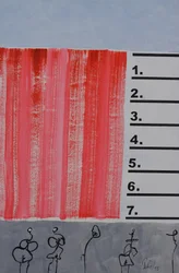 Rote Streifen Abstrakte Figuren