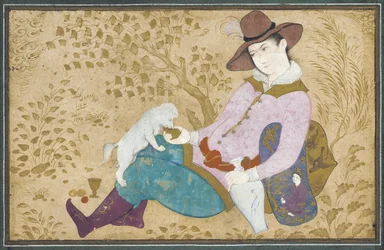 Junger Mann mit Hund, 1673