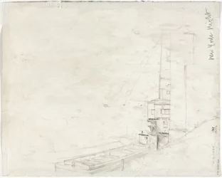 Studie für New York Nacht (Rückseite)