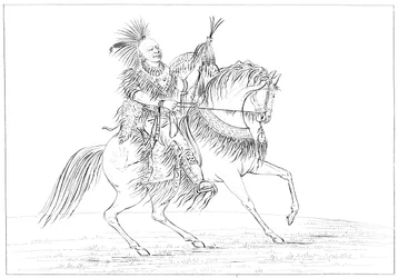 Keokuk zu Pferd, Rock Island, Oberer Mississippi, 1841