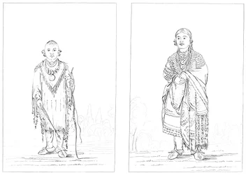 Sac und Fox Indianer, 1841