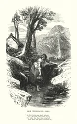 William Wordsworth: Das Hochlandmädchen (Gravur)