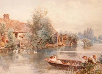 Herumspielen am Fluss