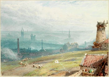 Newcastle upon Tyne von den Windmill Hills, Gateshead