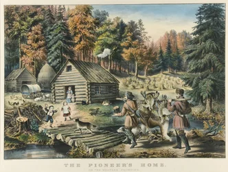 Das Heim des Pioniers an der westlichen Grenze