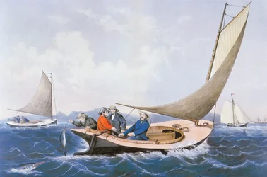 Angeln auf Blauflossen vor der Küste von Maine