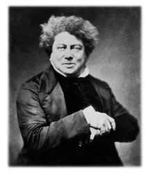 Alexandre Dumas der Ältere (1802-1870), französischer Schriftsteller, Bild von Nadar, ca. 1855
