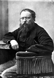 Pierre Joseph Proudhon (1809-1865) französischer Sozialist und politischer Theoretiker, Foto von Gaspard Felix Tournachon alias Felix Nadar (1820-1910) 1865