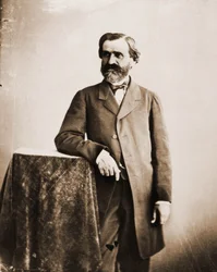 Porträt von Giuseppe Verdi, Musiker 1813-1901 (Foto)