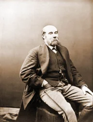 Porträt von Paul Féval, Feuilletonist aus der Zeit von Gaboriau und Ponson du Terrail 1817-1887 (Foto)