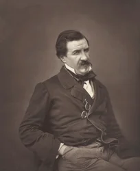 Champfleury geboren Jules François Felix Fleury-Husson, französischer Kritiker und Romanautor, 1821-1889, um 1855