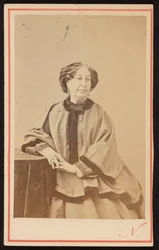 Porträt der französischen Schriftstellerin George Sand (1804 - 1876) im Atelier