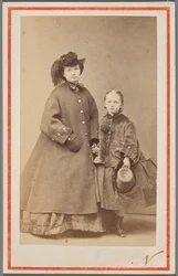 Porträt von Jadwiga Garczyńska, geborene Pruszak (1834-1917), mit ihrer Tochter