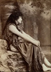 Porträt von Sarah Bernhardt in einer New Yorker Produktion