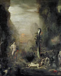 Herkules und die lernäische Hydra, nach Gustave Moreau, ca. 1876