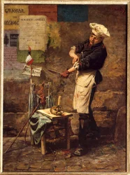 Der Rattenverkäufer während der Belagerung von Paris 1870