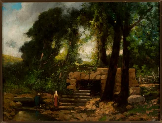 Landschaft mit Ruinen