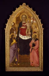 Madonna und Kind auf dem Thron mit den Heiligen Zenobius, Johannes der Täufer, Reparata und Johannes der Evangelist