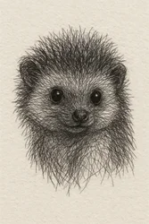 Baby-Igel-Skizze