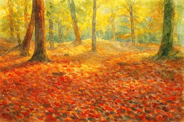 Goldener Herbstwald