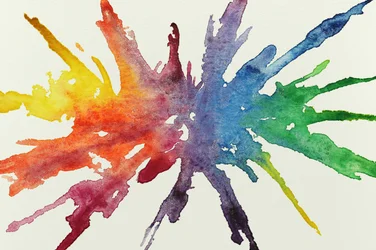 Regenbogen Aquarellspritzer