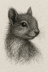 Wald-Eichhörnchen-Porträt