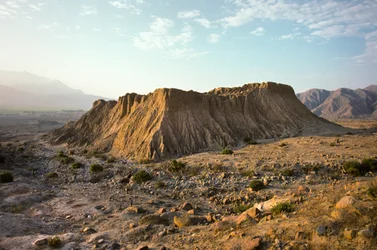 Moche-Pyramide Pampa Grande im Lambayeque-Tal in Nordperu