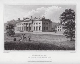 Denton Park, der Sitz von Sir C H Ibbotson
